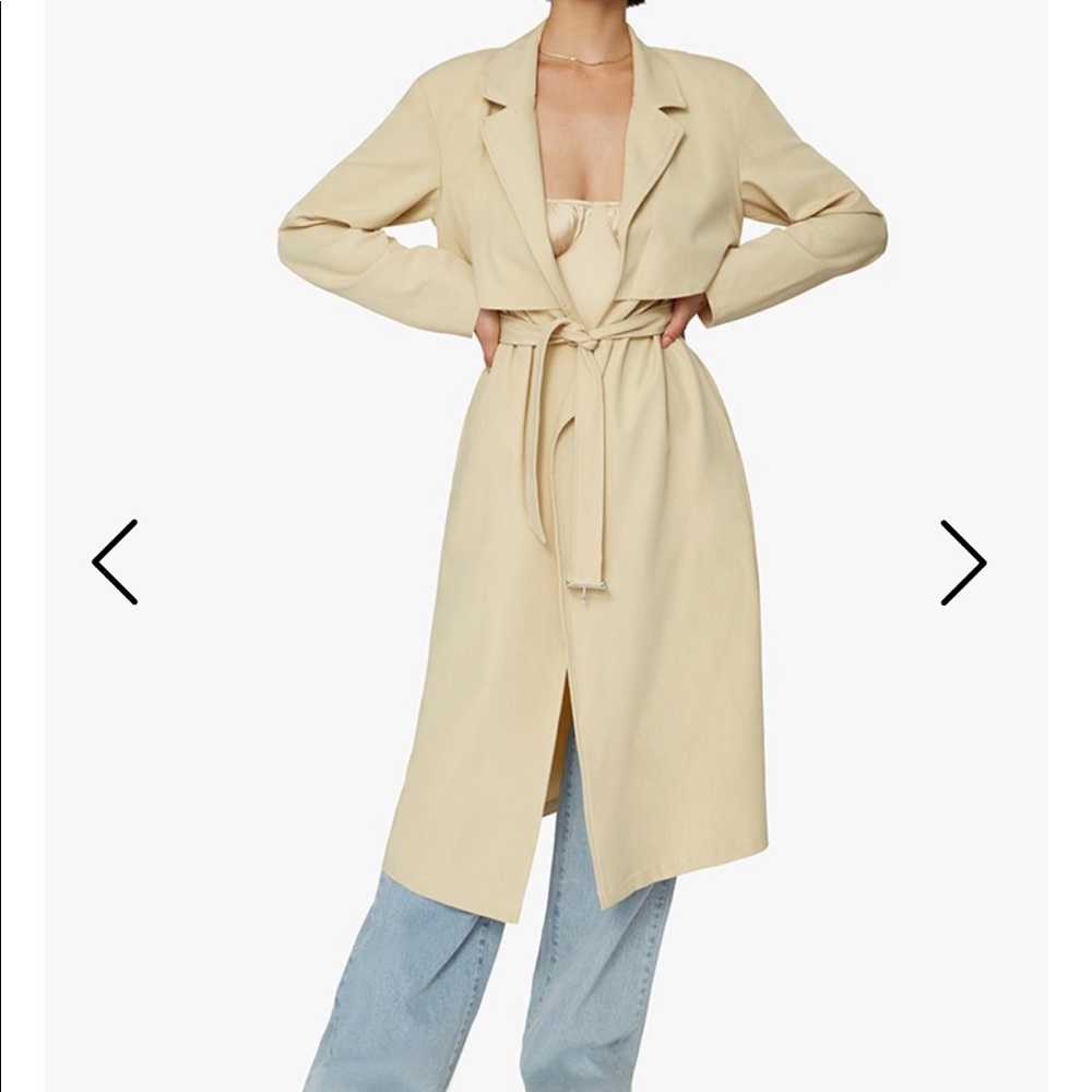 WeWoreWhat Cream Trench Coat